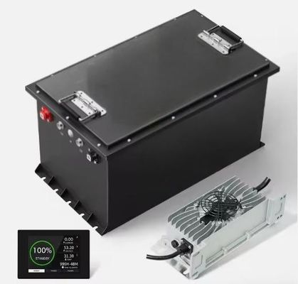 Guter Preis 51.2V 100Ah LiFePO4 48v Lithium Golfkarrenbatterie mit BMS 5.12KWH Online